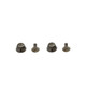 6mm Flat Head Gunmetal Mushroom Studs With Fixing Hand Tool - (Pack of 100)